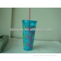 16oz Double Wall Straw Tumbler With Strainer